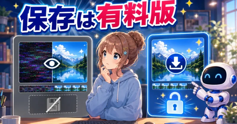 Repairit無料版と有料版の違いを比較するイメージ