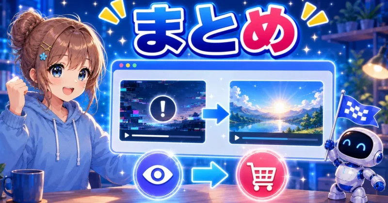 Repairit無料版の結論をまとめるイメージ