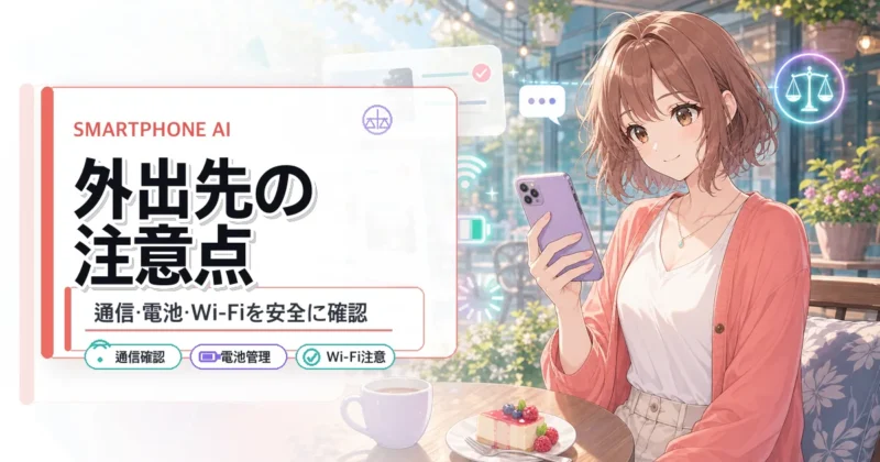 外出先で天秤AIをスマホ利用する時の注意点