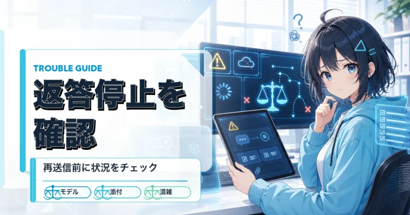 天秤AIでAIが返答しない時の確認方法