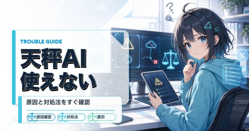 天秤AIが使えない時の原因切り分けフロー