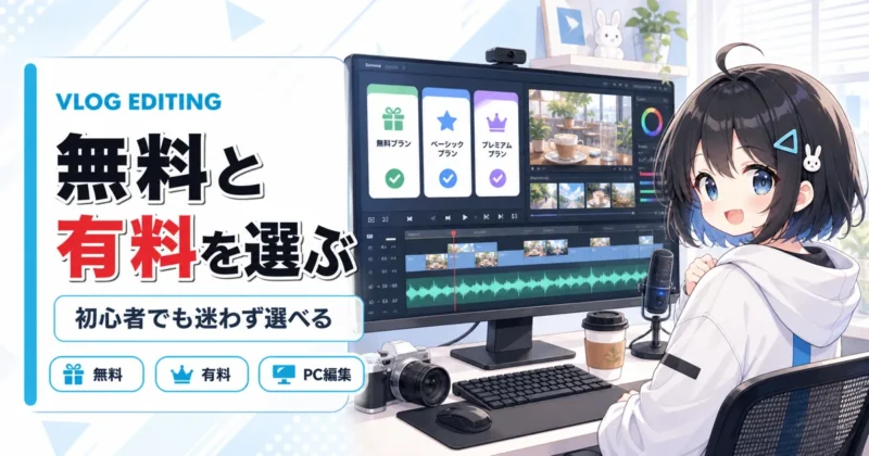 パソコン用Vlog編集ソフトを比較する初心者向け画像