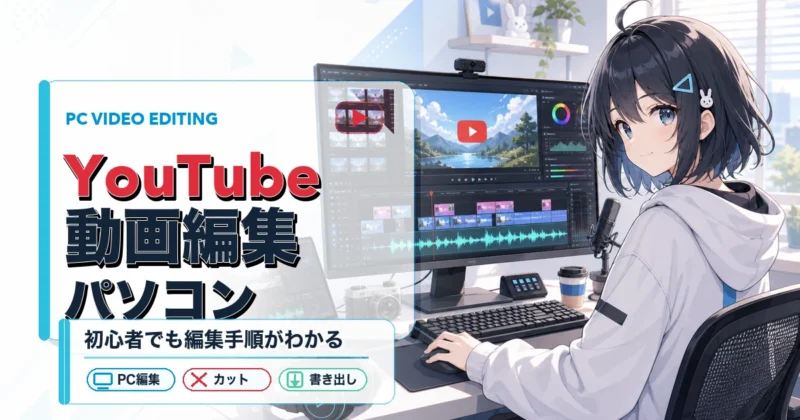 YouTube動画編集パソコンの結論を示すノートPCとスペック表
