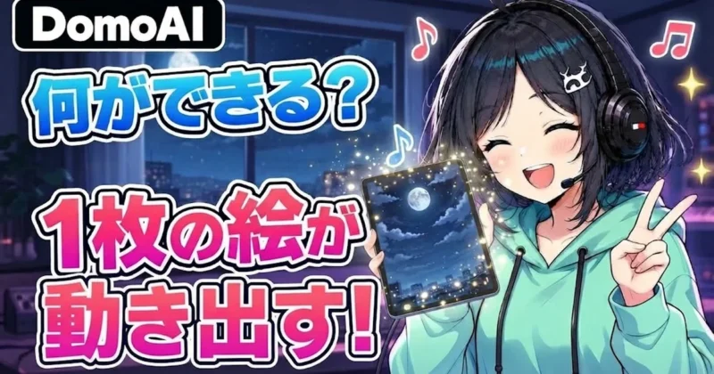 DomoAIで何ができる？1枚の絵が動き出す