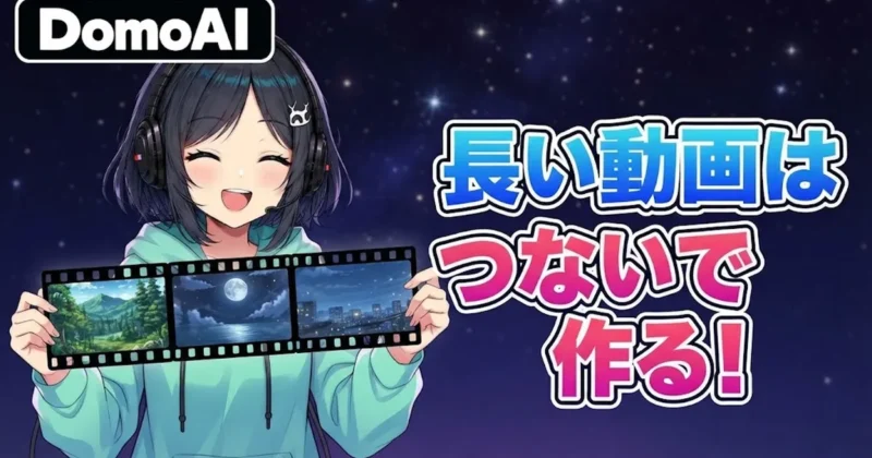 DomoAIで長い動画はつないで作る