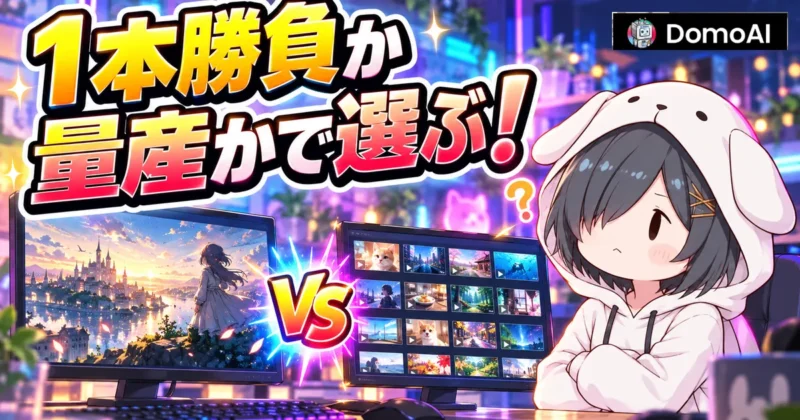 Seedance 2.0 FastとDomoAI 2.5は1本勝負か量産かで選ぶ
