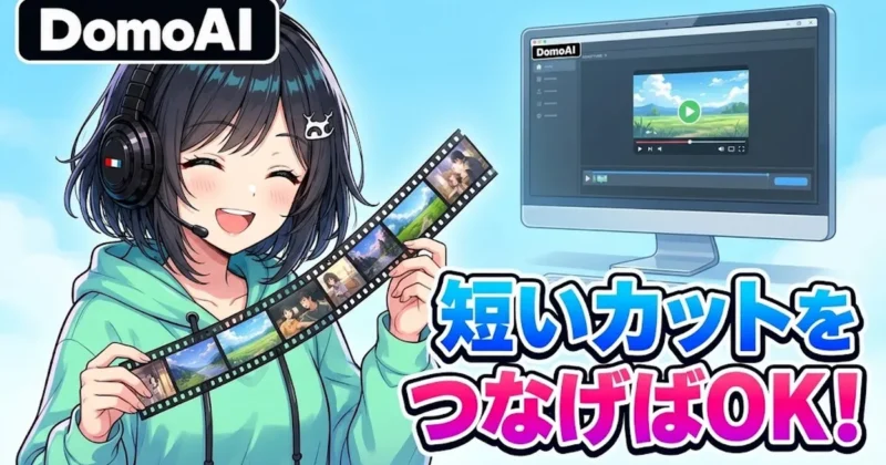 DomoAIでMVは短いカットをつなげば作れる