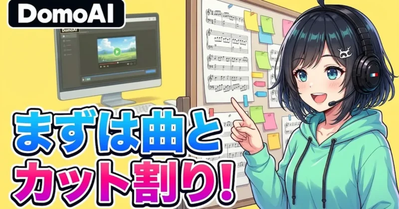 DomoAIのMV作成はまず曲とカット割りから