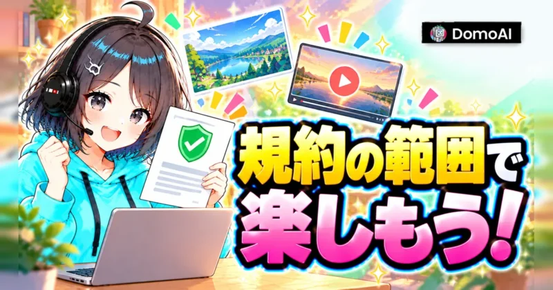 DomoAIは規約の範囲で楽しもう