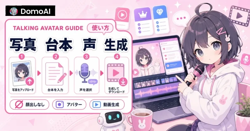 DomoAIのTalking Avatarの使い方4ステップ