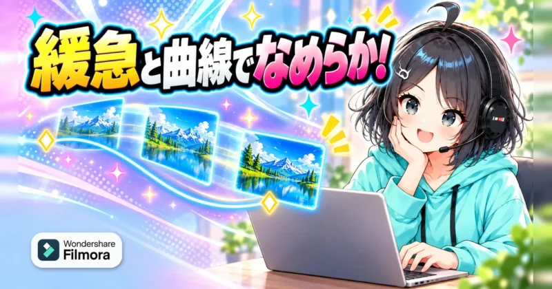イージングとパスカーブで緩急と曲線のなめらかな動き