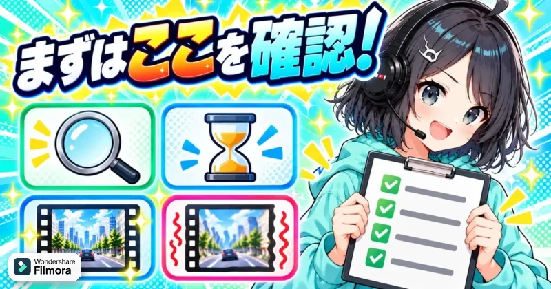 手ぶれ補正がうまくいかない時はまずここを確認