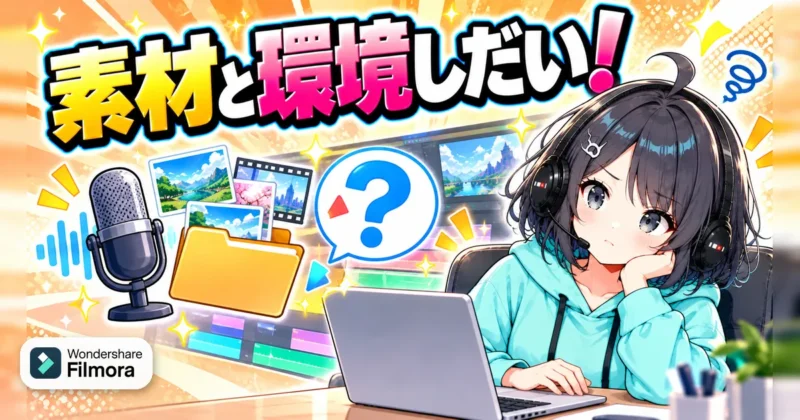 Filmora（フィモーラ）16のAI機能は素材と環境しだい