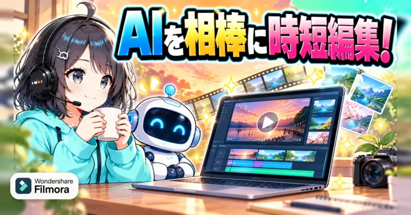 AIを相棒にFilmora（フィモーラ）16で時短編集
