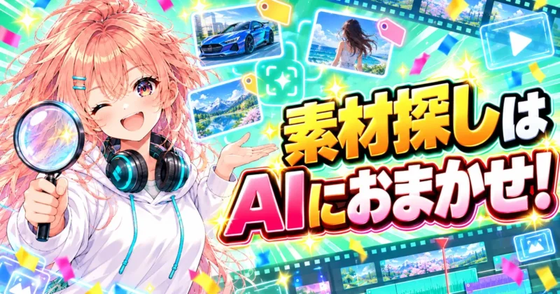Filmora(フィモーラ)16のAIメディア解析で素材探しをAIにおまかせ