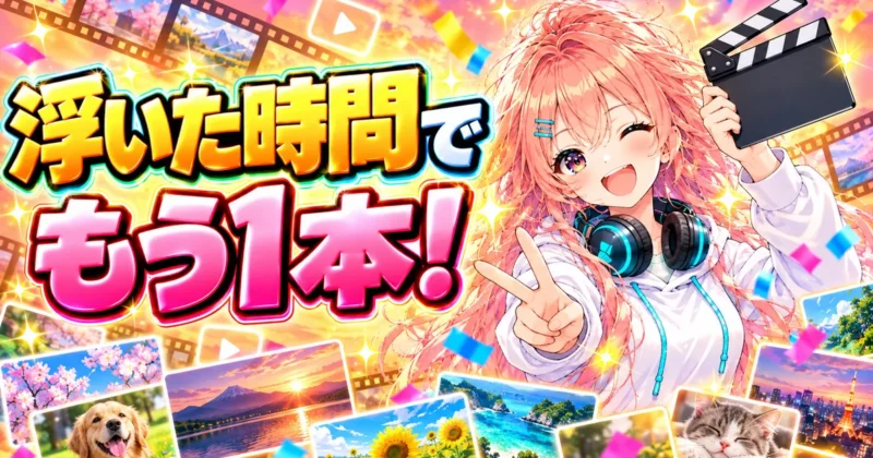 Filmora(フィモーラ)16の時短機能で浮いた時間でもう1本
