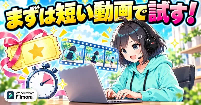 Filmora16は無料トライアルで短い動画を使ってXMLを試せる