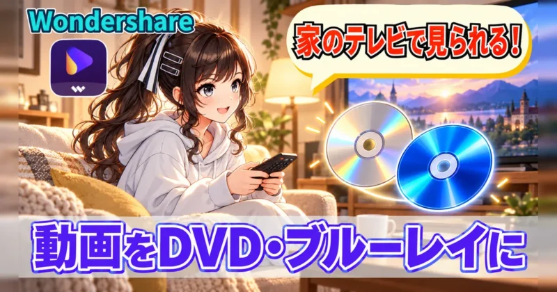 UniConverterで作ったDVDは家のテレビで見られる