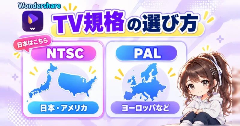 DVDのTV規格NTSCとPALの違い