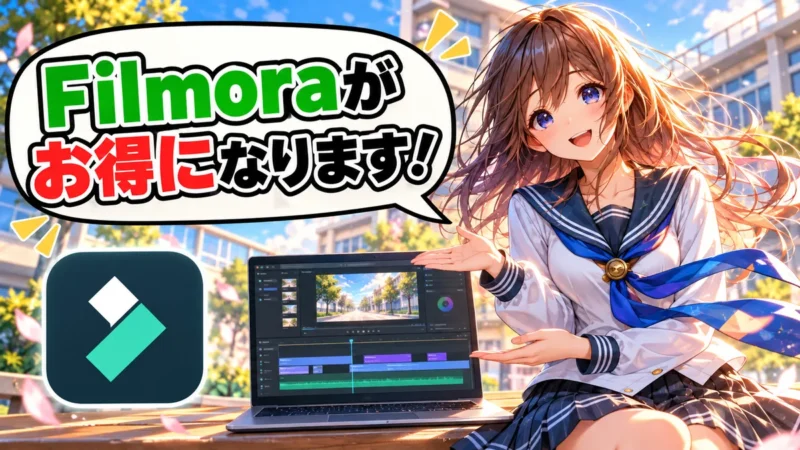 Filmoraのクーポン情報