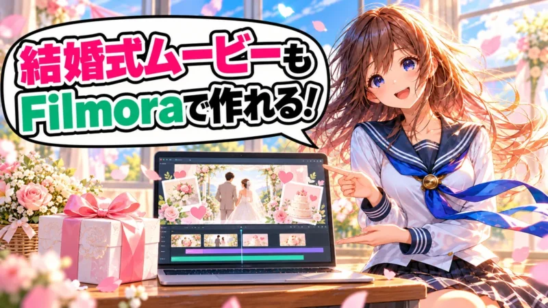 結婚式ムービーもFilmoraで作れる