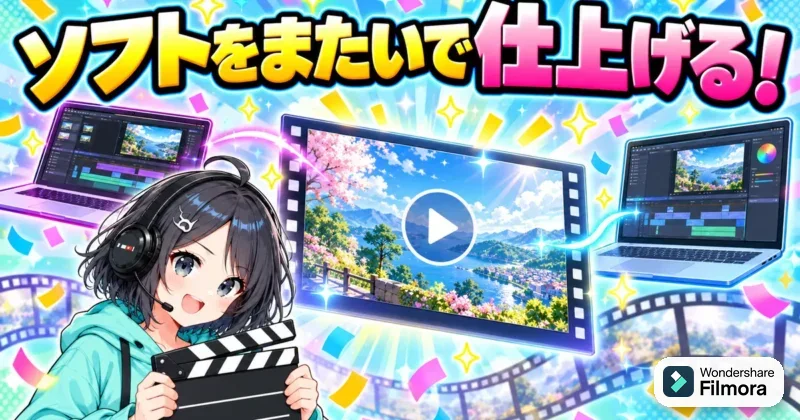 XMLを使えばFilmoraとほかの編集ソフトをまたいで動画を仕上げられる
